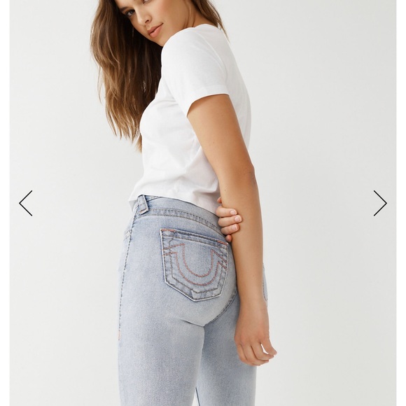 True Religion NWT Stella Mid Rise Skinny Big T Jeans - Picture 7 of 8